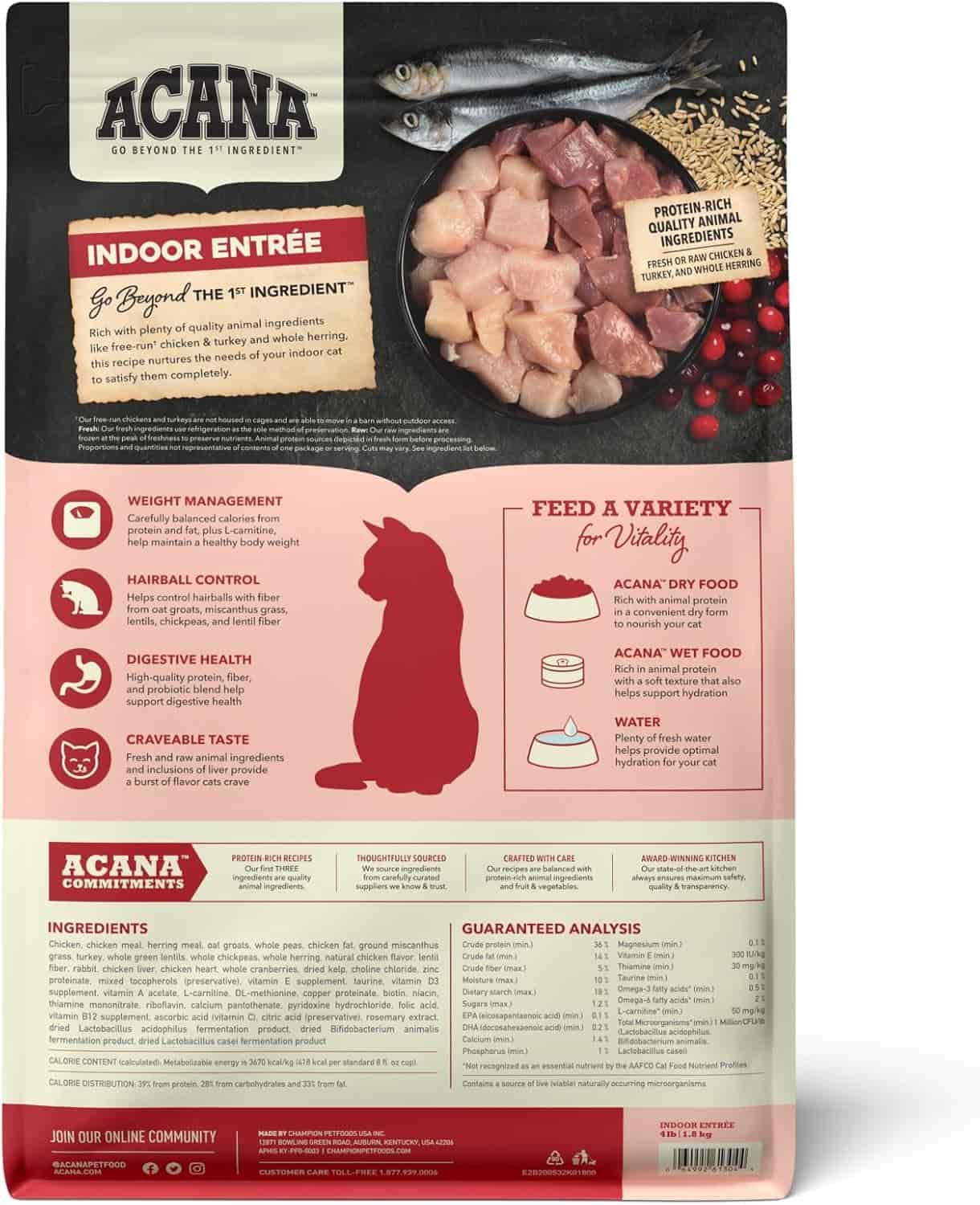 Сухой корм для кошек ACANA INDOOR ENTRÉE CAT