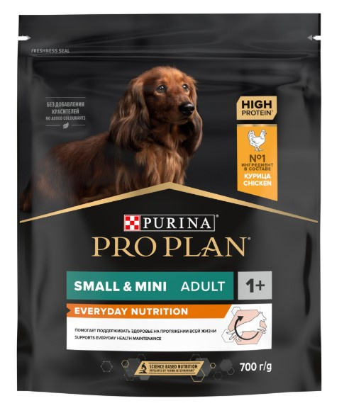 Каталог Сухой корм для собак Pro Plan EVERYDAY NUTRITION Small & Mini Adult (курица) для собак