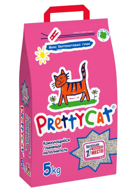 Наполнитель PrettyCat комкующийся бентонитовый "Euro Mix"