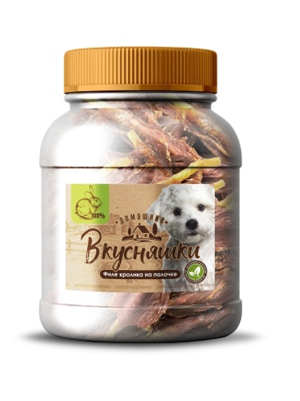 Домашние Вкусняшки Филе кролика на палочке 500 г