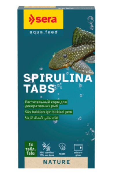 Корм для всех рыб SERA Spirulina Tabs 24 таб 4 гр (920)