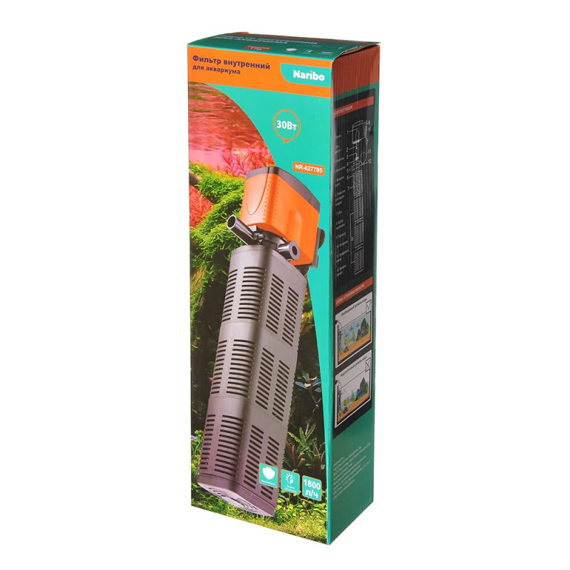Фильтр внутренний Naribo 30 Вт, 1800 л/ч, h.max 1.5 м (120-150 л)