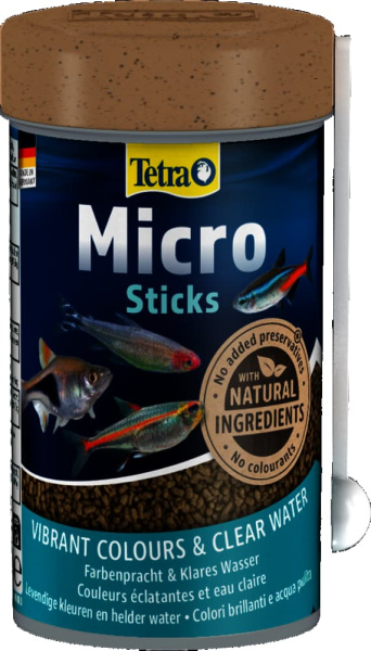 Корм палочки для декоративных аквариумных рыб Tetra Micro Sticks