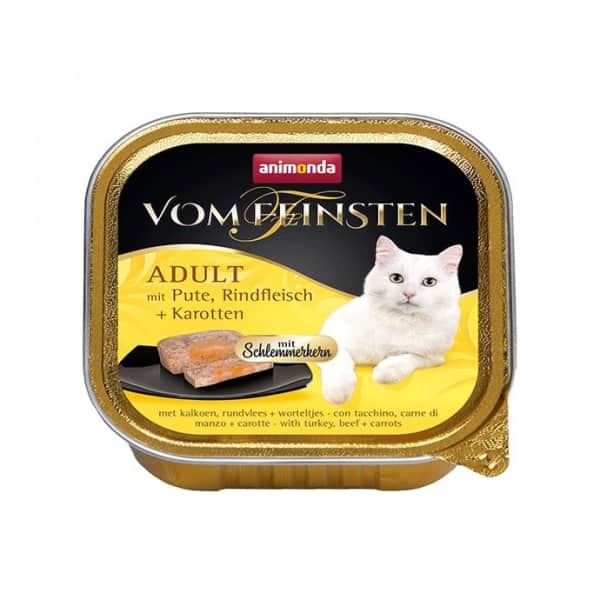 Пресервы для кошек Animonda Vom Feinsten индейка, говядина, морковь