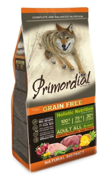 Каталог Сухой корм для собак Primordial Dog Adult (оленина, индейка) для собак