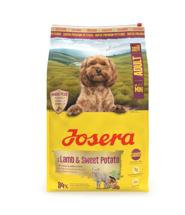 Каталог Сухой корм для собак Josera MINI Lamb&Sweet Potato ягненок, сладкий картофель для собак