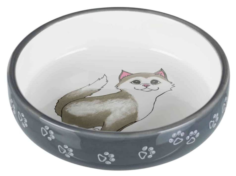 Миска "TRIXIE" керамическая для кошек с коротким носом 0.3 л/15 см (24784)