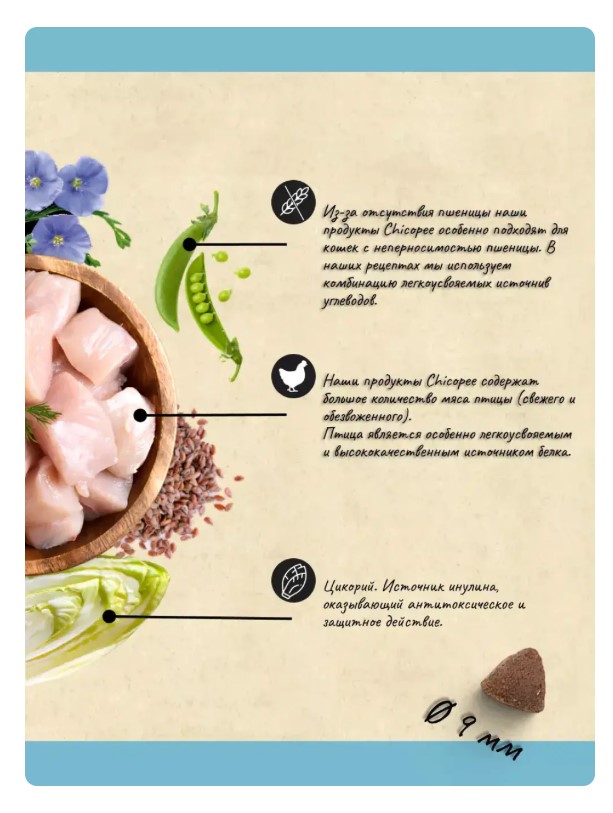 Сухой корм для кошек Chicopee CNL SENSIBLE (гипоаллергенный с ягненком)