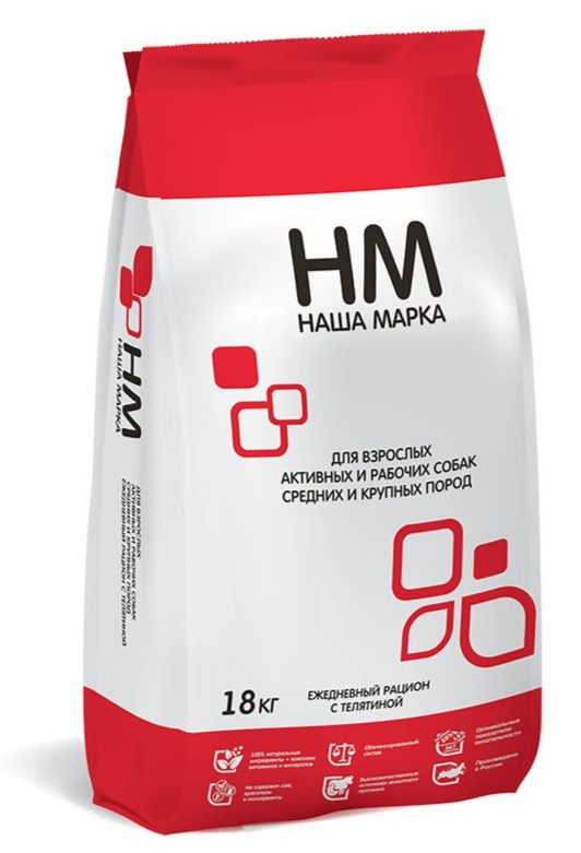 Каталог Сухой корм для собак Наша Марка (активные и рабочие) для собак