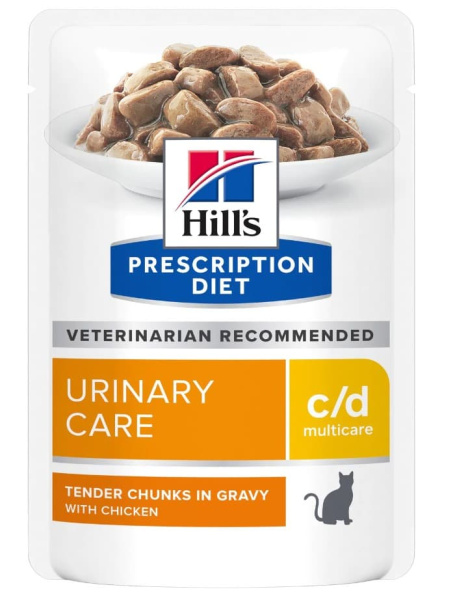 Диетический влажный рацион для кошек и котов Hill's Prescription Diet c/d Multicare (курица)