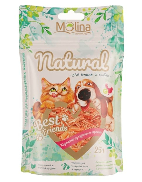 BEST FRIENDS Чипсы из утки и трески 40 г