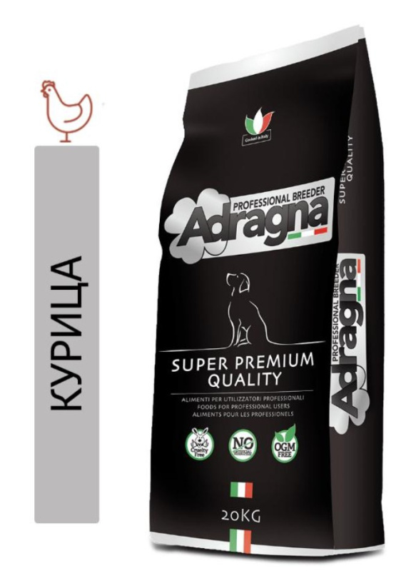 Каталог Сухой корм для щенков средних и крупных пород Adragna Breeder Superpremium Puppy Medium/Maxi (курица для собак