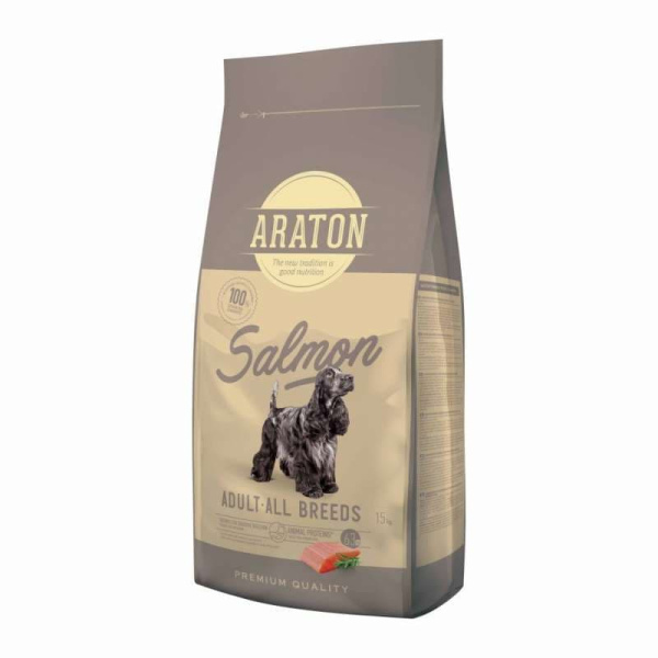 Каталог Сухой корм для собак Araton Adult Salmon & Rice (лосось, рис) для собак