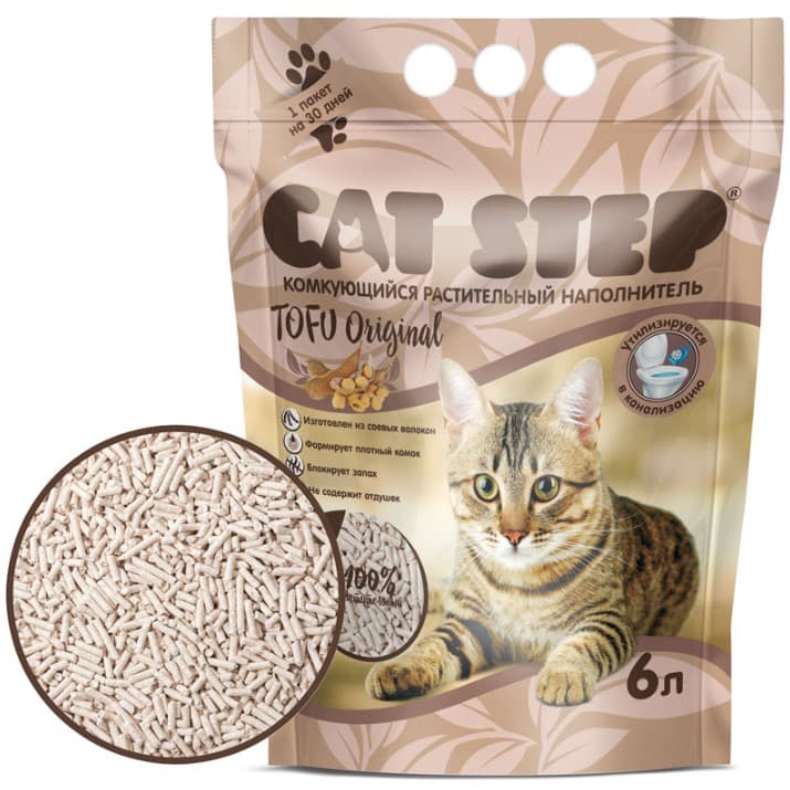 Соевый наполнитель Cat Step Tofu Original