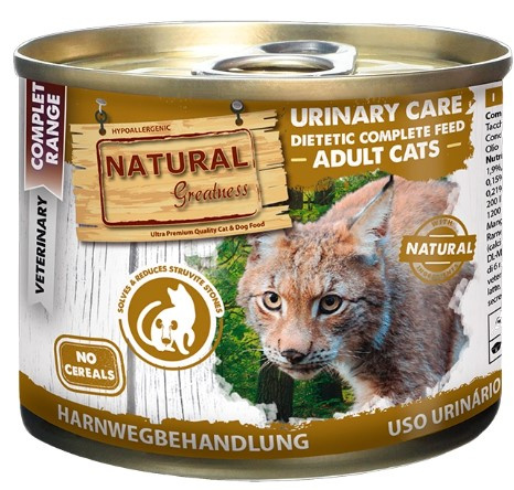 Консервы для кошек Natural Greatness URINARY STRUVITE Vet Diet Adult (индейка, курица)