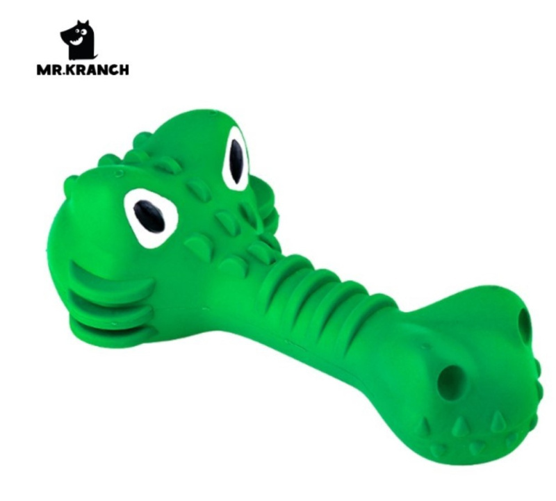 Игрушка для собак Mr.Kranch Крокодил с пищалкой 18 см