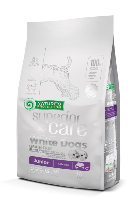 Каталог Сухой корм для щенков Nature's Protection WHITE DOGS JUNIOR ALL BREEDS SALMON для собак