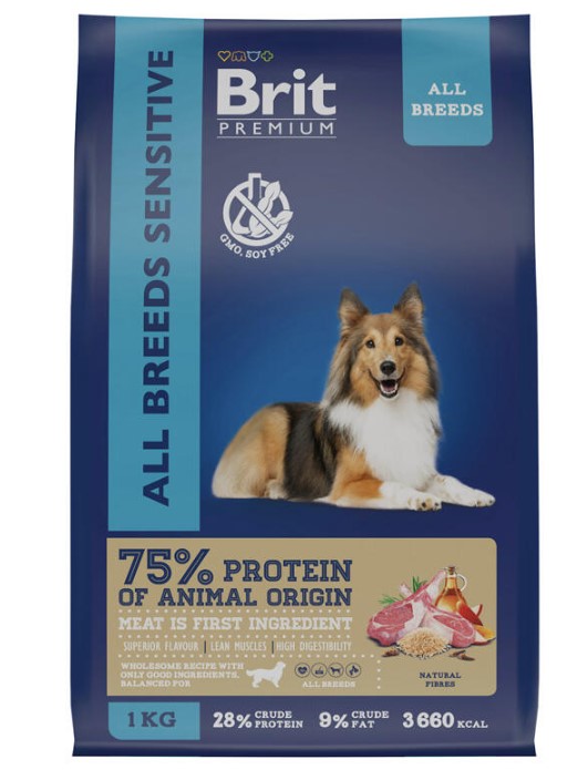 Каталог Сухой корм для собак Brit Premium Dog Sensitive (ягненок) для собак