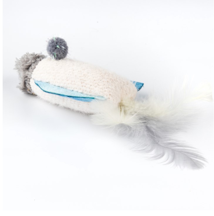Игрушка для кошек Petpark Космический корабль с перьями и кошачьей мятой
