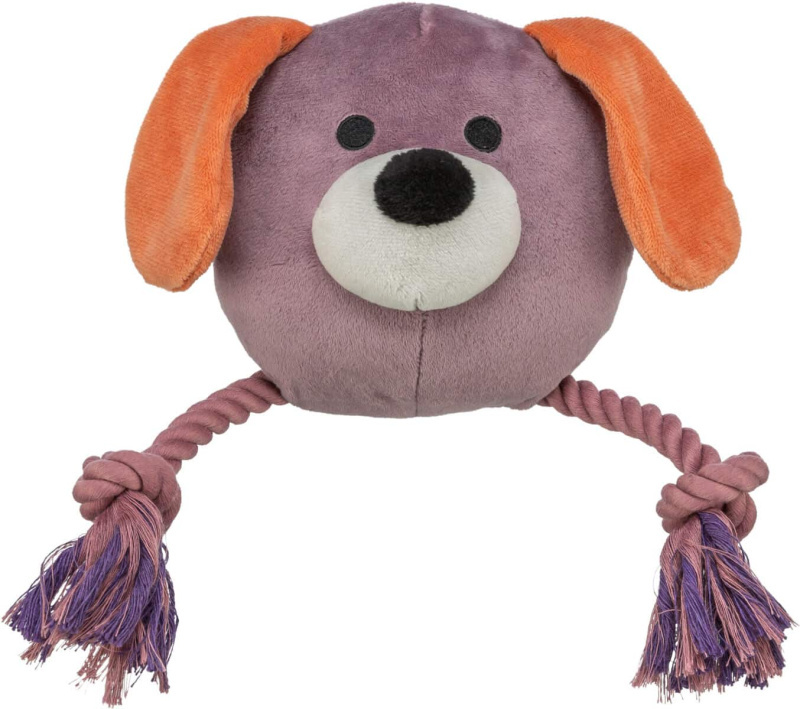 Игрушка для собак TRIXIE "Собачка с веревкой" плюш