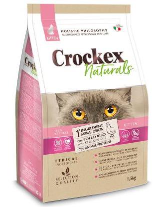 Сухой корм для котят Crockex Natural Kitten (курица, рис)