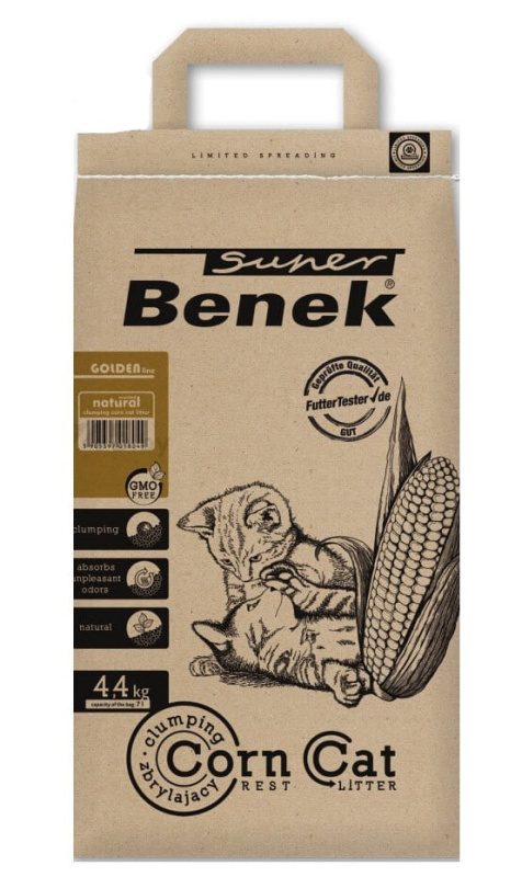 Кукурузный наполнитель Super Benek Corn Cat Golden