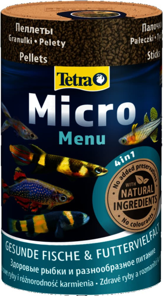 Корм для декоративных рыб Tetra Micro Menu