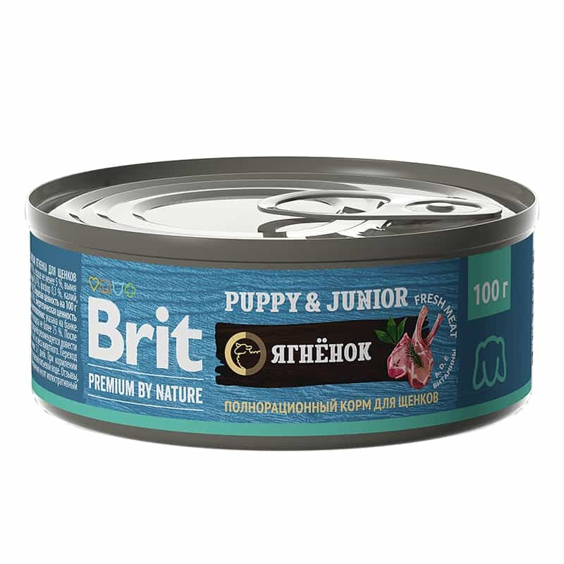 Консервы для собак Brit Premium Dog (ягненок)