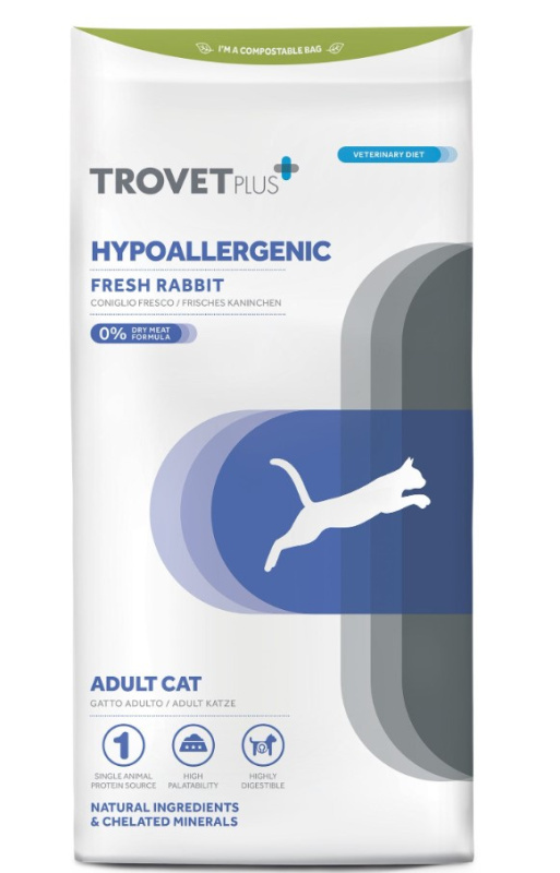 Сухой корм для кошек Trovet Plus Trovet Plus Adult CAT Hypoallergenic Fresh Rabbit (кролик)