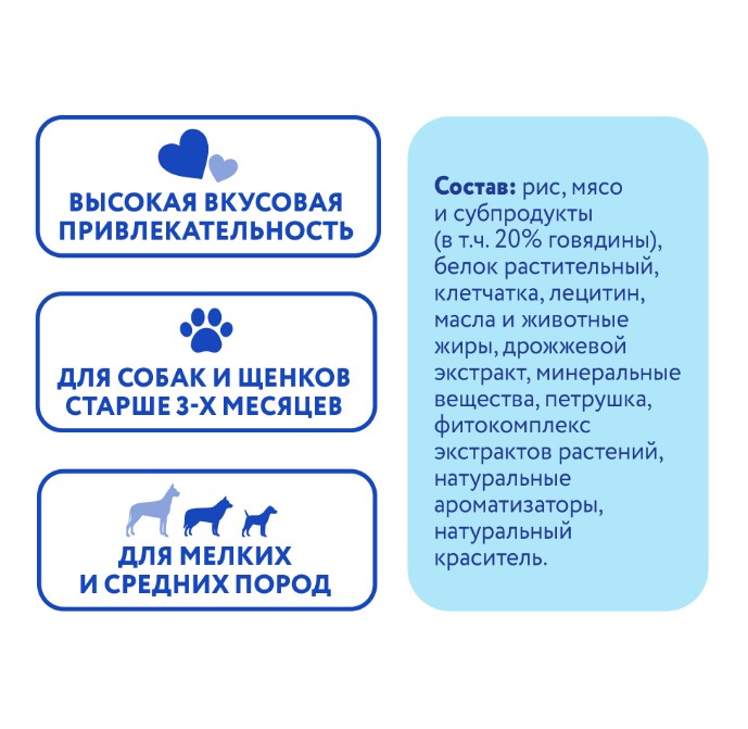 Лакомство для собак Мнямс DENTAL "Зубные косточки" (говядина)