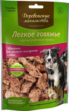 Легкое говяжье крупное "Деревенские лакомства" 70 г (79711601)