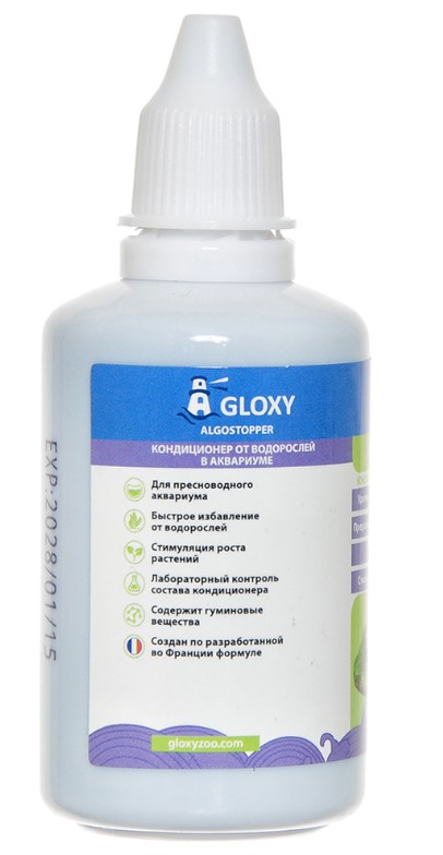 Кондиционер от водорослей в аквариуме Gloxy Algostopper