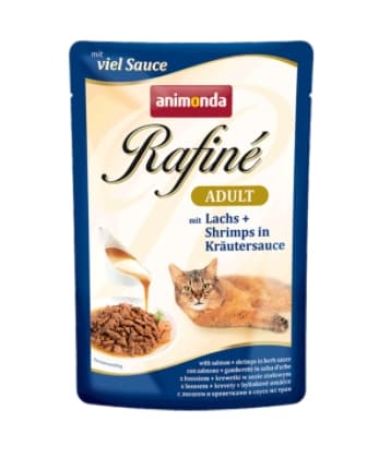 Консервы для кошек Animonda Rafine Adult (лосось, креветки, травы) 