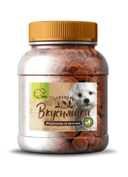 Домашние Вкусняшки Медальоны из кролика 500 г