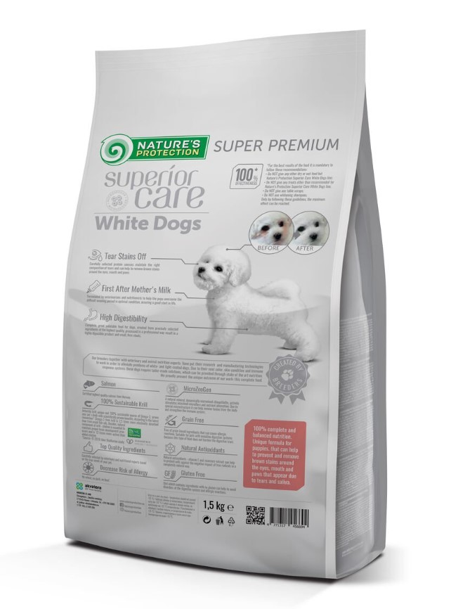 Сухой корм для щенков Nature's Protection SC GF White Dogs Starter All Breeds Salmon (лосось)