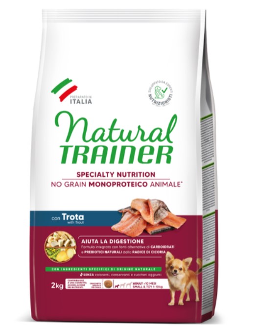 Еда для собак мелких пород Trainer Natural Sensitive No Grain Mini Adult (форель)