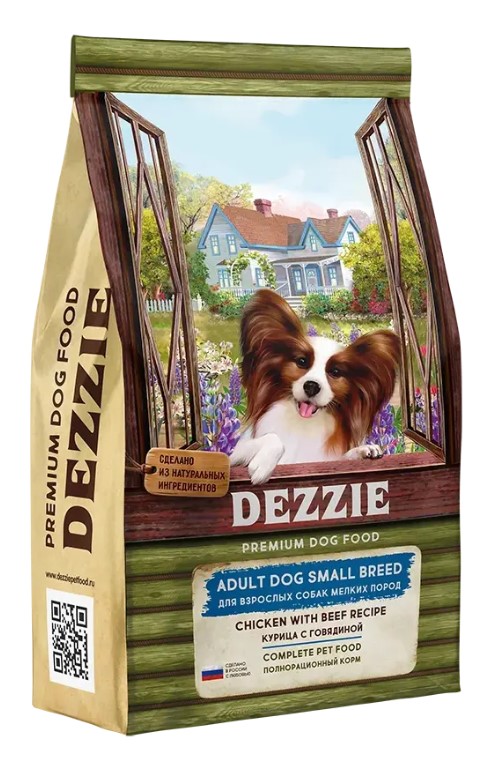 Каталог Сухой корм для собак мелких пород DEZZIE Small Adult Dog (курица, говядина) для собак
