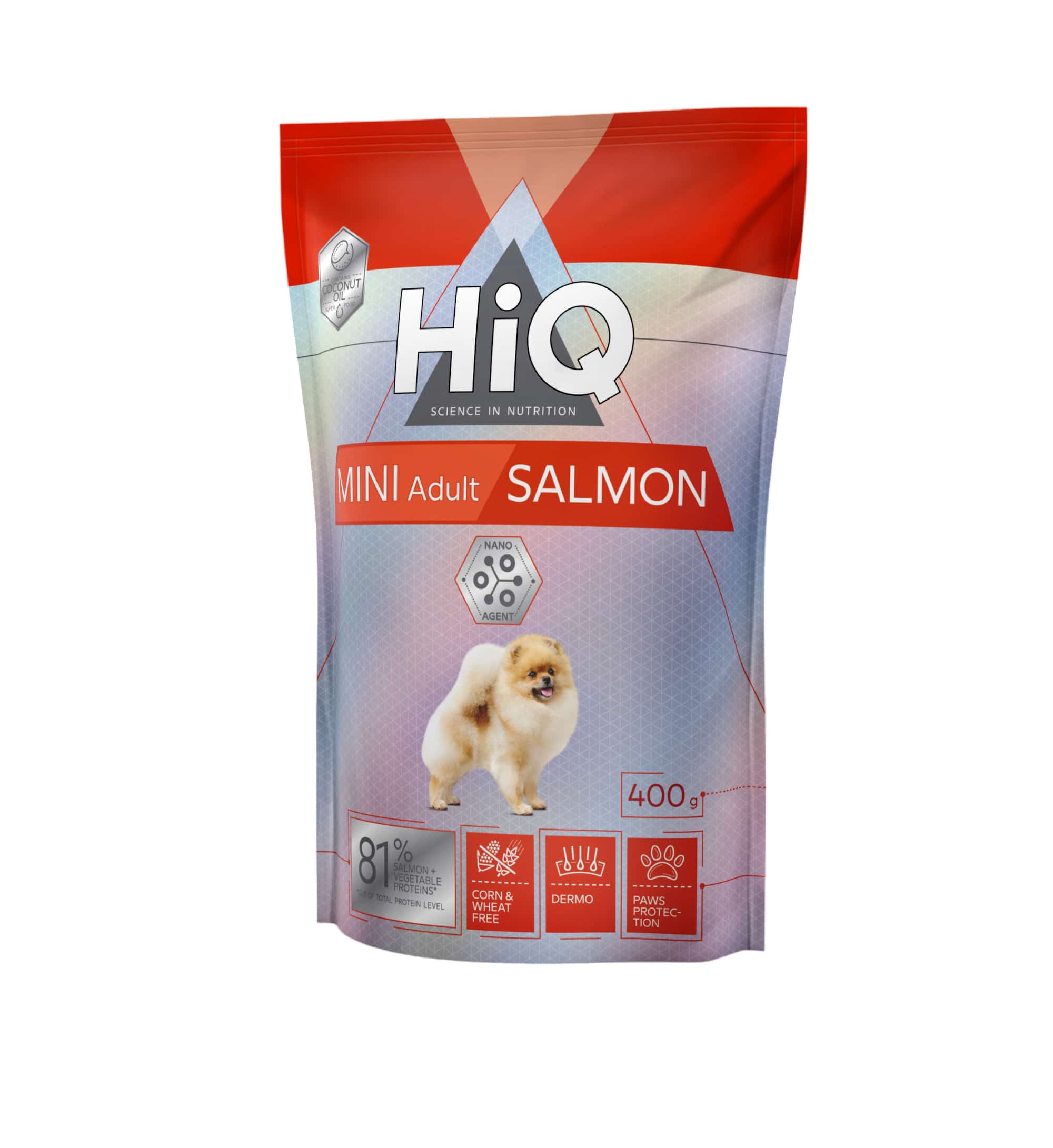 Сухой корм для собак мелких пород HiQ Dog Mini Adult Salmon (лосось)