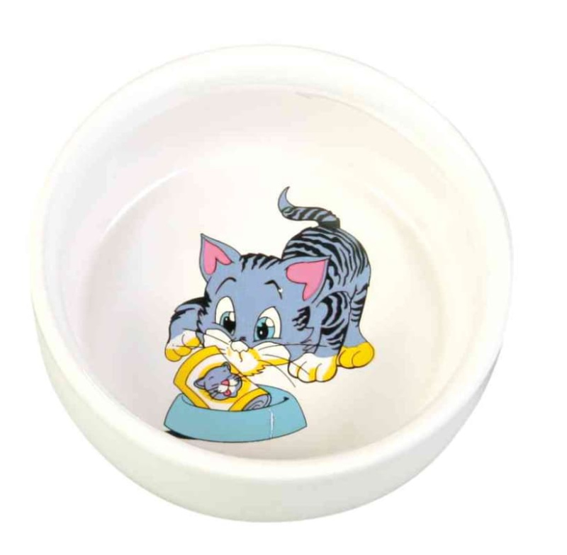 Миска керамическая для кошек в стиле комиксов TRIXIE