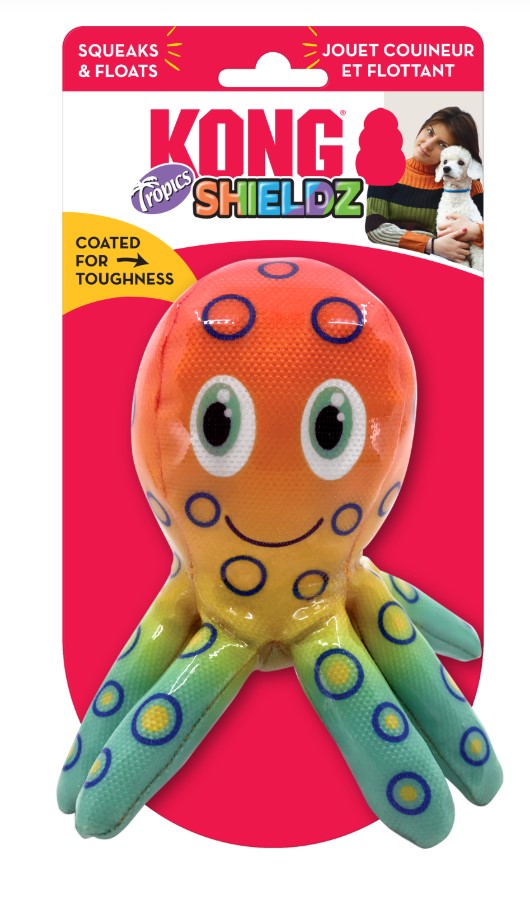 KONG Игрушка для собак Shieldz Tropics Octopus