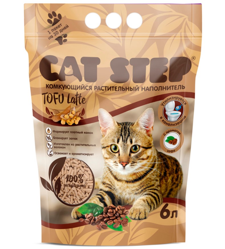 Соевый наполнитель Cat Step Tofu Latte