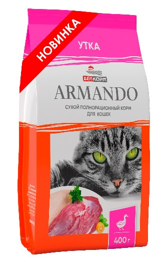 Сухой корм для кошек ARMANDO Adult (утка)