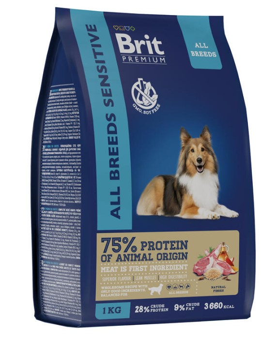 Каталог Сухой корм для собак Brit Premium Dog Sensitive (ягненок) для собак