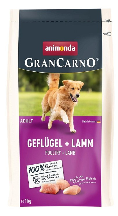Каталог Сухой корм для собак Animonda GranCarno Adult (домашняя птица, ягненок) для собак