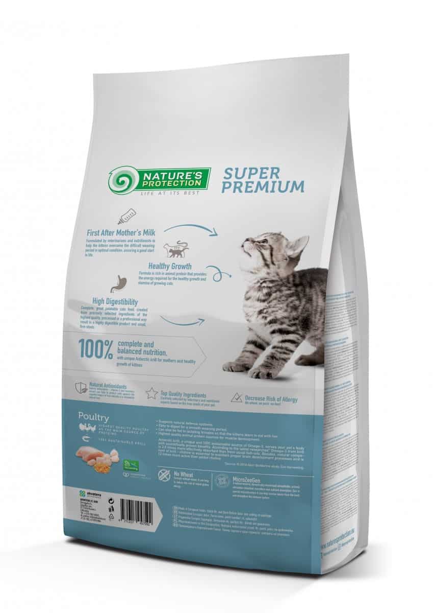 Сухой корм для котят Nature's Protection Kitten (Птица и криль)