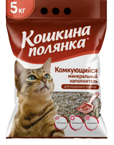 Кошкина Полянка Наполнитель комкующийся Бентонитовый
