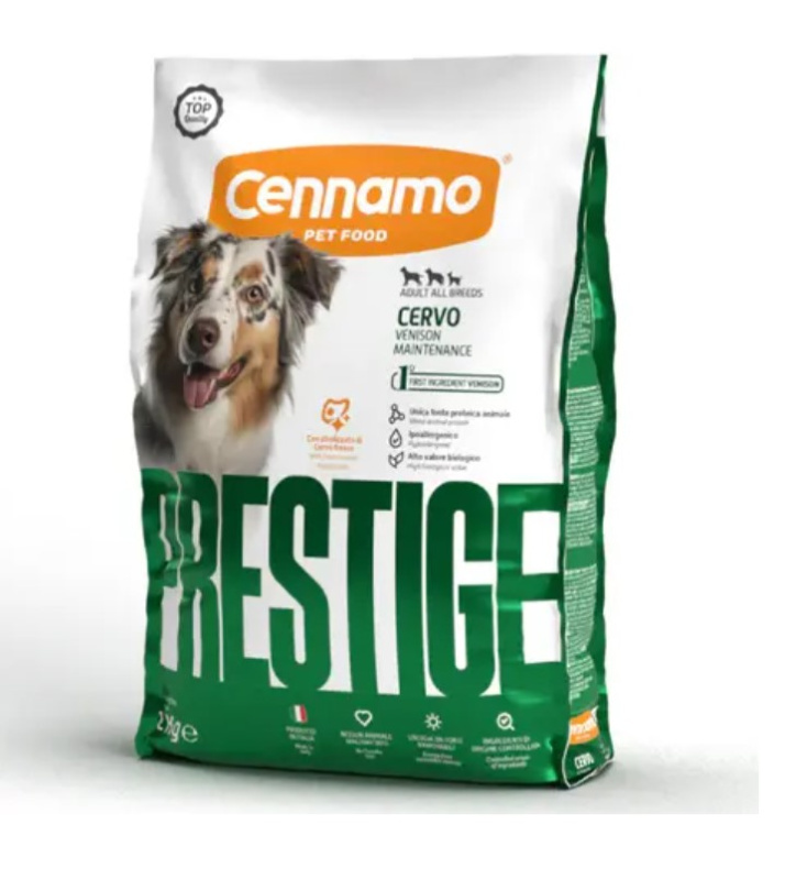 Каталог Сухой корм для собак Cennamo Prestige PRD Adult All Breeds Cervo (оленина) для собак