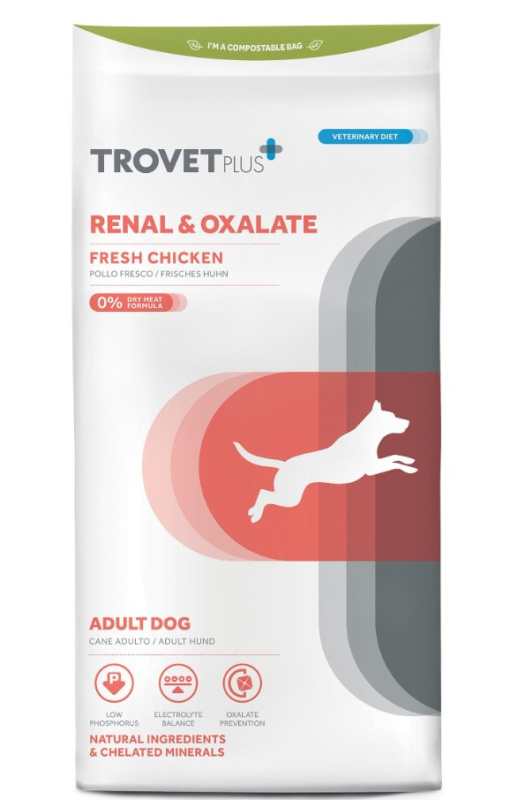 Каталог Сухой корм для собак Trovet Plus Adult Dog Renal & Oxalate Fresh Chicken (курица) для собак