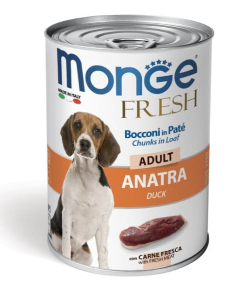 Консервы для собак Monge Fresh Dog Adult Duck (утка)