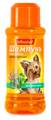 Шампунь для собак кондиционирующий с целебными травами "Amstrel"